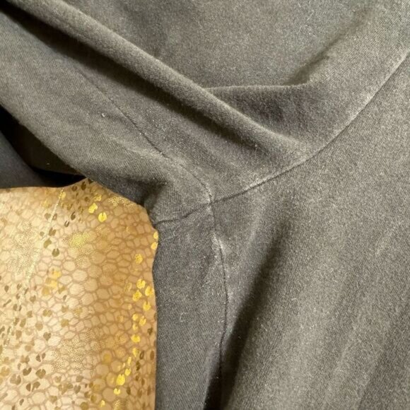 PINK Victorias Secret Black Tropical Floral Love Pink Yoga Leggings Medium - Picture 4 of 7